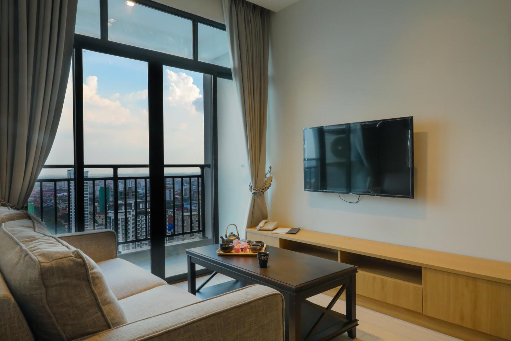 The View Serviced Residence 豪景日式酒店公寓 Phnom Pen Exterior foto